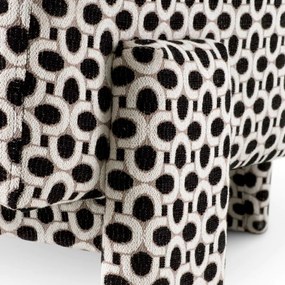 Fotoliu elegant design LUX Rockdale, Sunbeam black