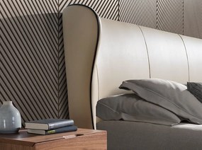 Pat dublu tapitat design LUX Cream 180x200cm