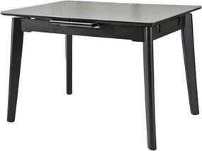Masa extensibila OSTEN, gri cu efect de marmura/negru, 110/140x80x76 c