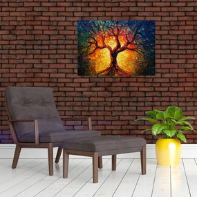 Tablou - Arborele vieții în mozaic (70x50 cm)