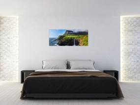 Tablou - Cascada Múlafossur (120x50 cm)