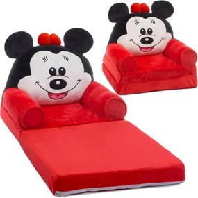 Fotoliu din plus extensibil - Minnie Mouse - Rosu - FPE-06