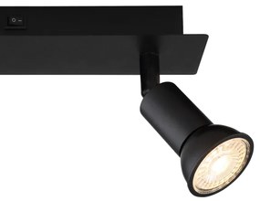 Spot DREW 2xGU10/35W/230V negru Globo 57998-2