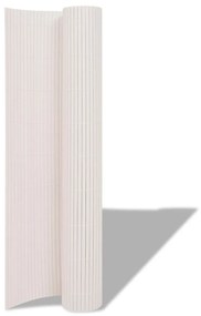 Gard pentru gradina fata dubla 90x500 cm, alb 1, Alb, 90 x 500 cm