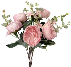 Bujori roz artificiali DARCY, 45cm