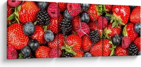 Tablou - Încărcătură de fructe (cu ceas) (90x30 cm)