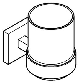 GROHE START CUBE - Pahar cu suport, oțel inoxidabil (41097DC0)