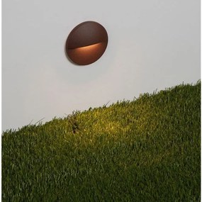 Spot aplicat perete exterior LED 2700K IP65 Toc corten