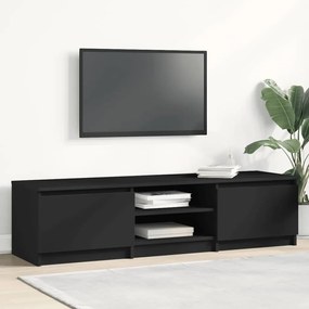 vidaXL Dulap TV, negru, 140x40x35,5 cm, lemn prelucrat