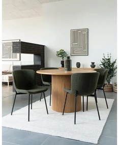 Scaune de dining verde-închis 2 buc. Maceda – House Nordic