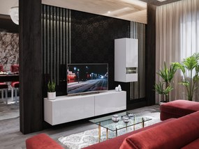 Mobilier living Bladmont (alb + alb lucios). 1007705
