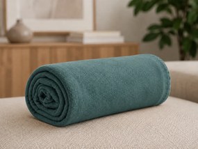 Patura din fleece FLEORA, menta inchisa Dimensiune: 150 x 200 cm