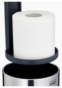 Suport pentru hârtie igienică argintiu din metal Luxe – Joseph Joseph