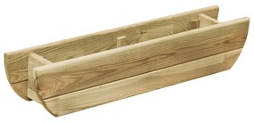 Strat inaltat de gradina, 80 x 16 x 16 cm, lemn de pin tratat