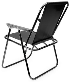 Scaun pliabil de drumeție negru