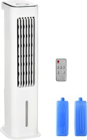 HOMCOM 2 in 1 răcitor de aer cu răcire cu apă 7L rezervor, timer 12h, pentru 20 ㎡ | Aosom Romania