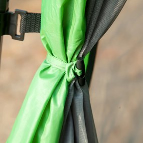 Outsunny Cort de Camping pentru 6 Persoane Cort de Familie Cort de Cupolă Piele ecologică 2000mm instalare ușoară pentru tabere trekking festival oțel fibre de sticlă verde 320 x 320 x 180 cm | Aosom Romania