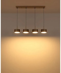 Lustra cu 4 Pendule LED sampanie negru RAYMOND