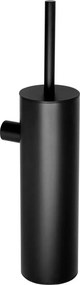Perie wc negru Deante Round montaj pe perete