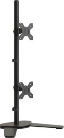 vidaXL Suport de perete pentru monitor dublu VESA 75/100 mm negru oțel