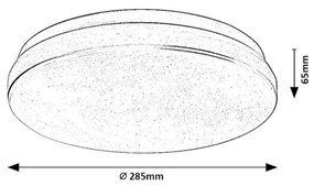 Rabalux 77182 - Plafonieră LED LOWAR pentru baie 18W/230V 3000/4000/6000K IP44