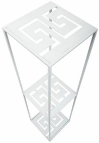 Suport pentru flori 100x24 cm, alb