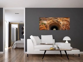 Tablou - tunel în stâncă (120x50 cm)