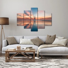 Tablou cu razele solare deasupra plajei Dayton (150x105 cm)
