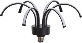 Lampă decorativă LED E27 neagră 6W 450 lm 3000K
