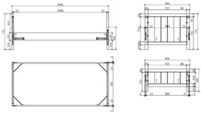 Set Mobilier Cameră Copii ERIK: Pat 90x200 cm și Sertar Pat, Alb – Vipack