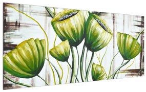 Tablou cu fructe de mac verzi (120x50 cm), în 40 de alte dimensiuni noi