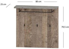 Cuier Bennie (gri + Stejar nisipiu). 1052761