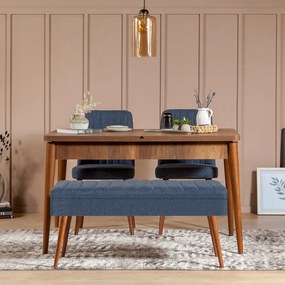 Set mobilier sufragerie Vlasta 1 (nuc + bleumarin) (pentru 4 persoane). 1073065