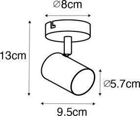 Spotlight modern reglabil din alamă - Jeana