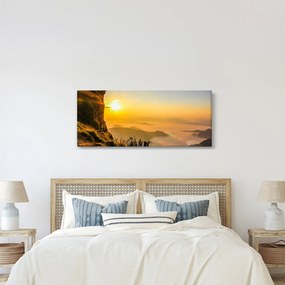Tablou - Ceața de dimineață în vale (120x50 cm)