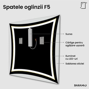 Oglindă cu iluminare LED F5
