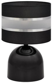 Lampă de masă HELEN 1xE27/60W/230V negru/argintiu