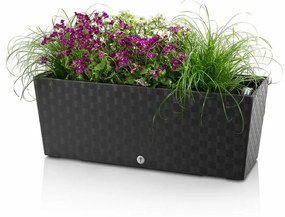 Ghiveci cu auto-irigare Flower Lover Supreme, gri, 50 cm