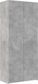 vidaXL Dulap înalt, gri beton, 80x42,5x185 cm, lemn prelucrat