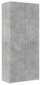 3281437 vidaXL Dulap înalt, gri beton, 80x42,5x185 cm, lemn prelucrat