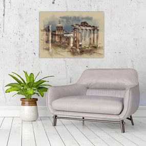 Tablou - Forumul Roman, Roma, Italia (70x50 cm)