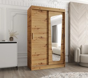 Dulap de haine 120 cm Mokka (Stejar artisan). 1126023