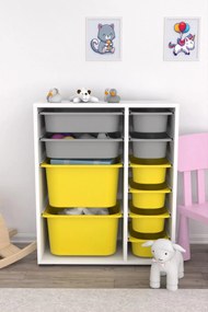 Organizator jucării Dremonka 10 (alb + Gri + galben). 1124247