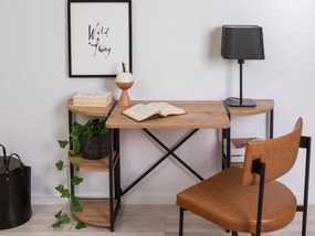 Masă de scris Kusime (pin atlantic + negru) . 1094968