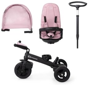 Tricicletă pentru copii 5v1 EASYTWIST roz/neagră KINDERKRAFT