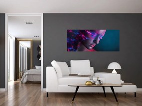Tablou strălucitor a femeii (120x50 cm)
