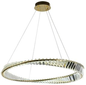 Lustră LED de cristal dimabilă pe cablu LED/50W/230V + telecomandă