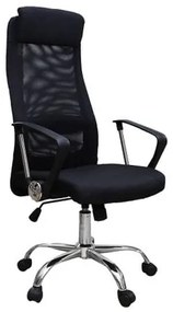 Scaun de birou ergonomic HERTZ, mesh textil, negru