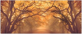 Tablou - Peisaj de toamnă cu drum (120x50 cm)
