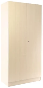 Dulap Visio din lemn, 90 x 45 x 185 cm, încuietoare cilindru, arțar
